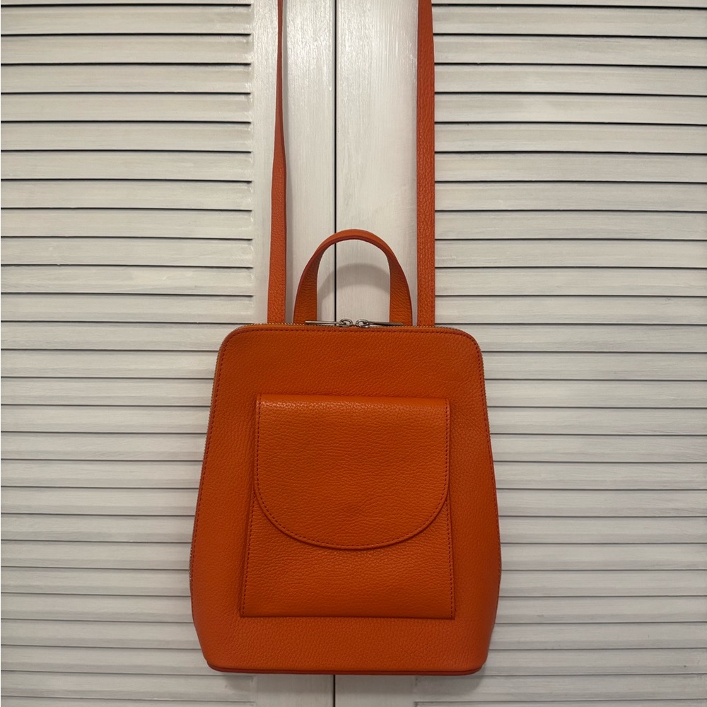 Leather Backpack/Purse Borse In Pelle Made in Italy - Picture 2 of 6